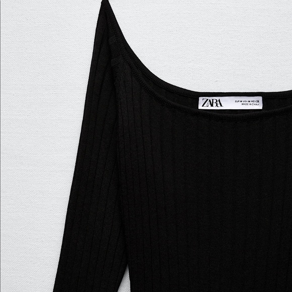 ZARA CUT OUT RIB DRESS - Picture 6 of 6